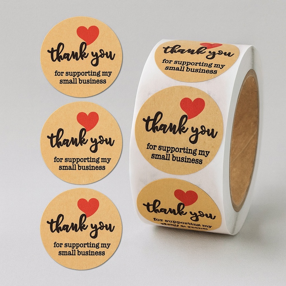 Small business thank you stickers | shipping supplies | SEAL ENVELOPE